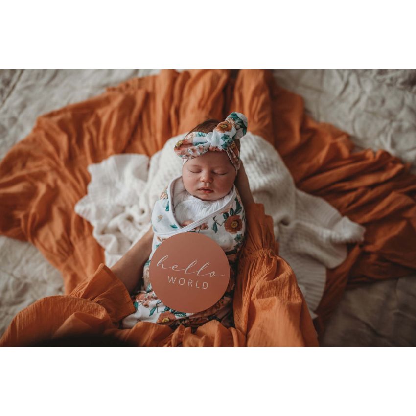 Snuggle Hunny - Meilenstein Karten Florence & Pink Sand