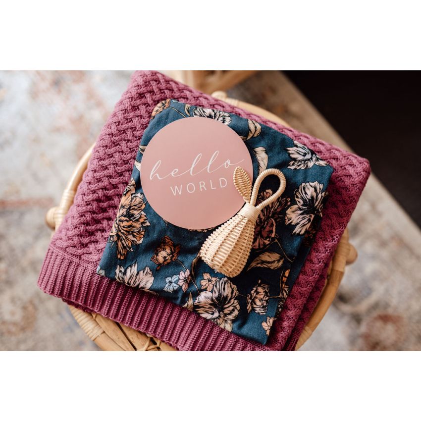 Snuggle Hunny - Meilenstein Karten Belle & Rose Gold