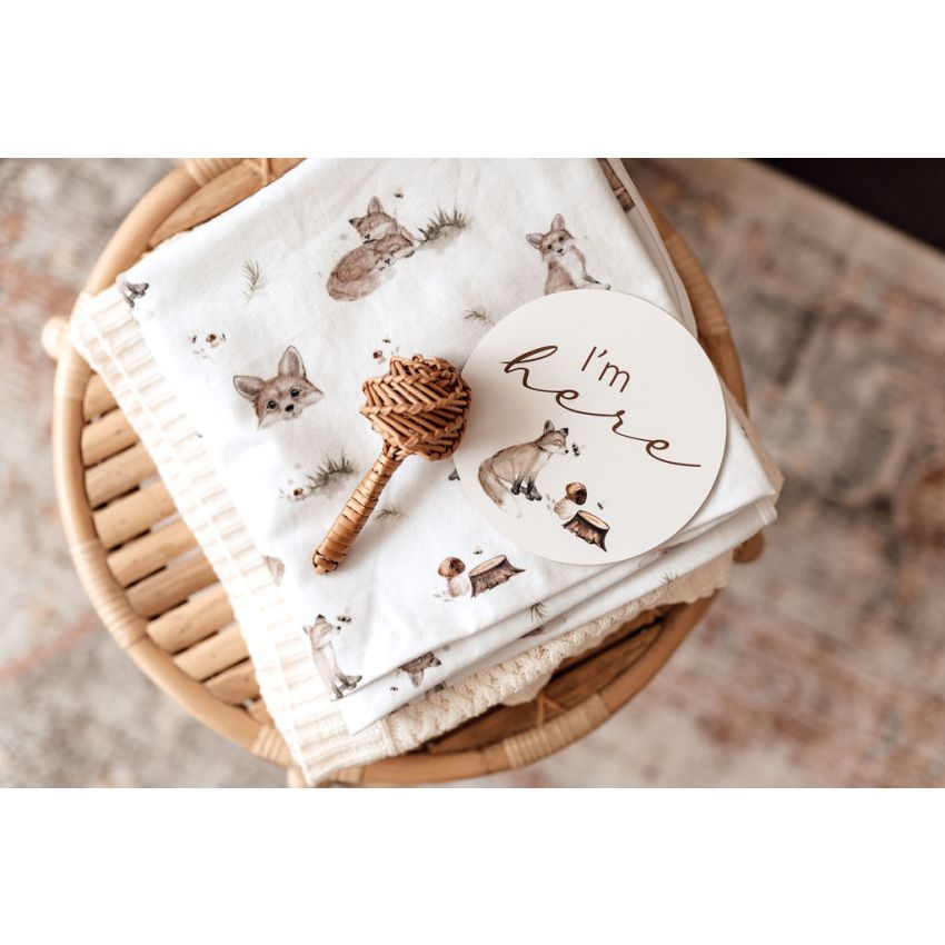 Snuggle Hunny - Meilenstein Karten Fox & Hazelut