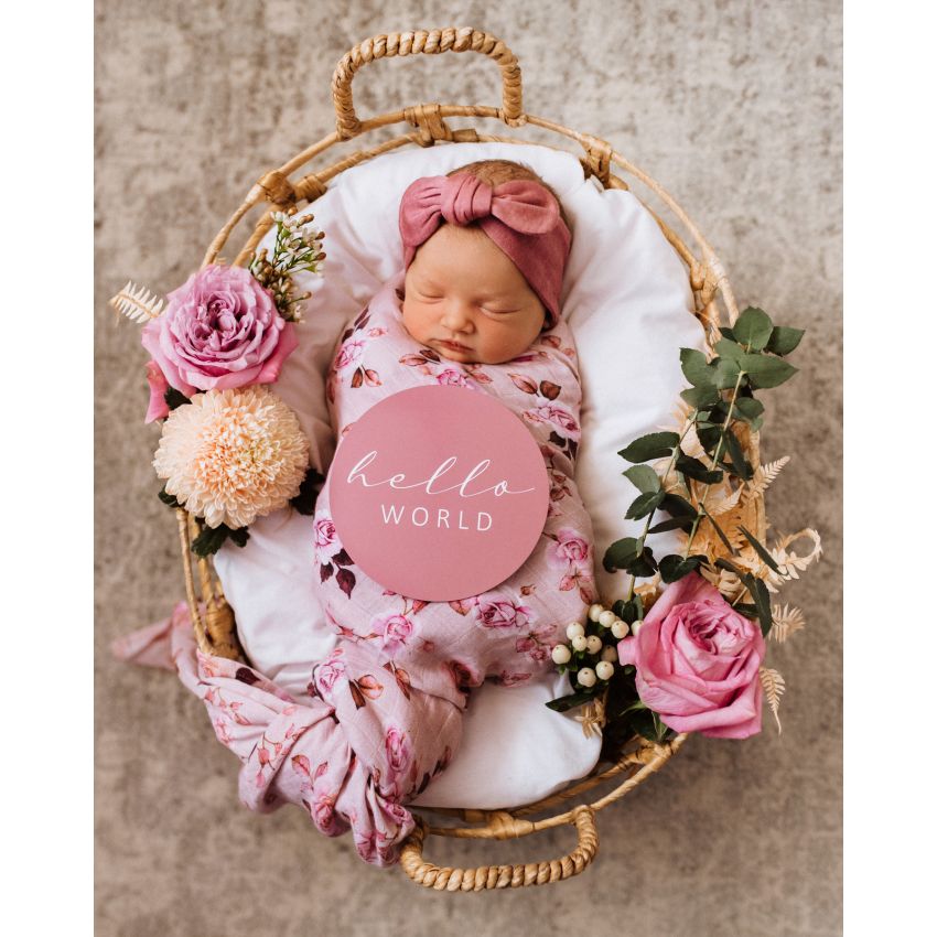 Snuggle Hunny - Meilenstein Karten Blossom & Dusk