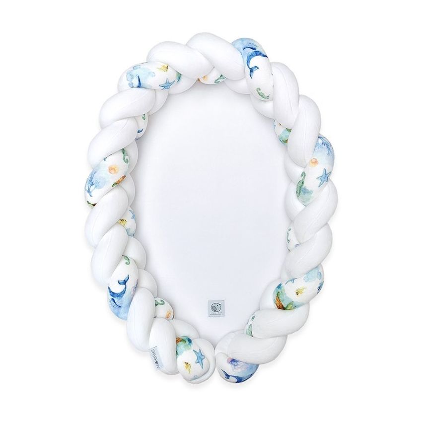 Sparrow - Babynest Bettschlange Babynest 2 in 1 Under the Sea white