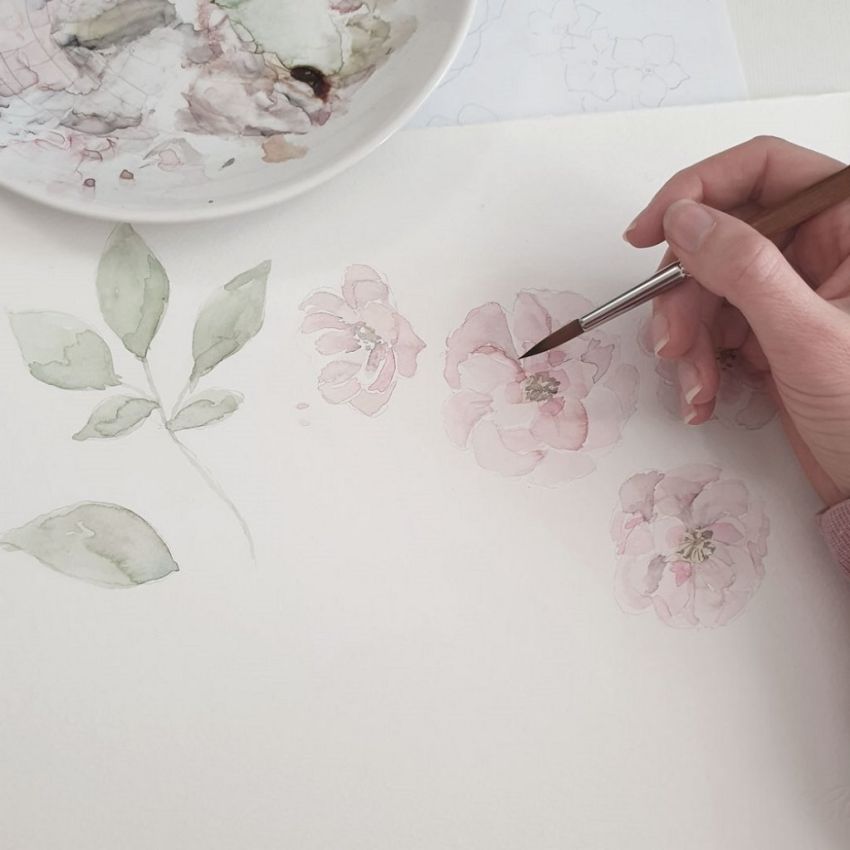 Makaszka - Fusssack Vintage Flowers (0-36 Monate)