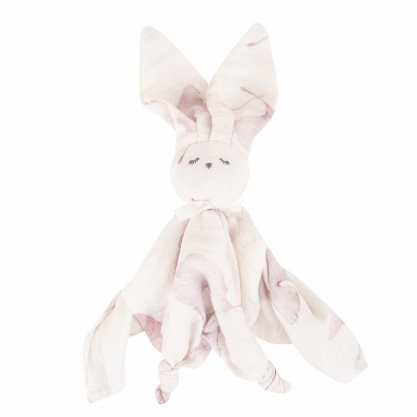 Samiboo - Bambus Muslin Kuschelhäschen Ginko Lila