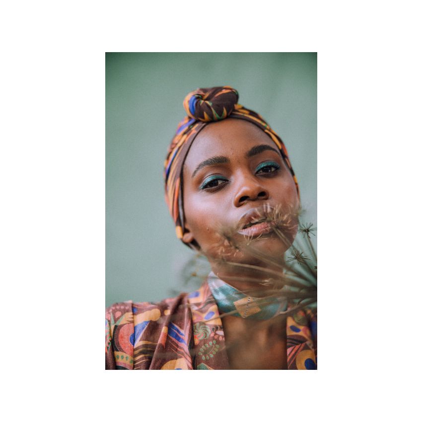 Looks by Luks -  Turban Organic African Clush runder Bun