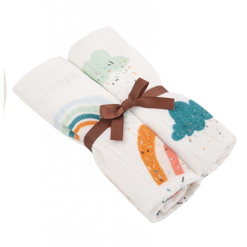 Samiboo - Bambus Muslin 2er Set Rainbow
