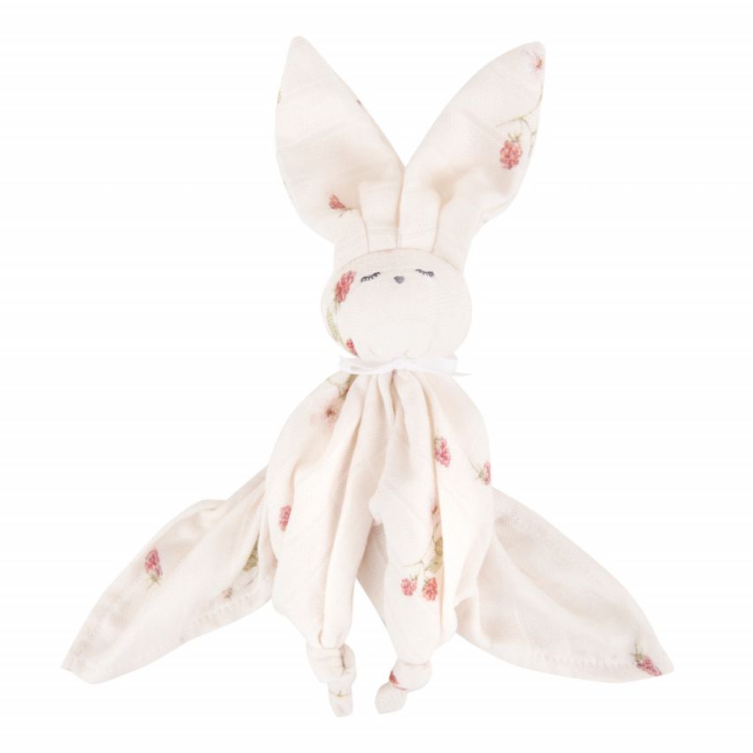 Samiboo - Bambus Muslin Kuschelhäschen Raspberries