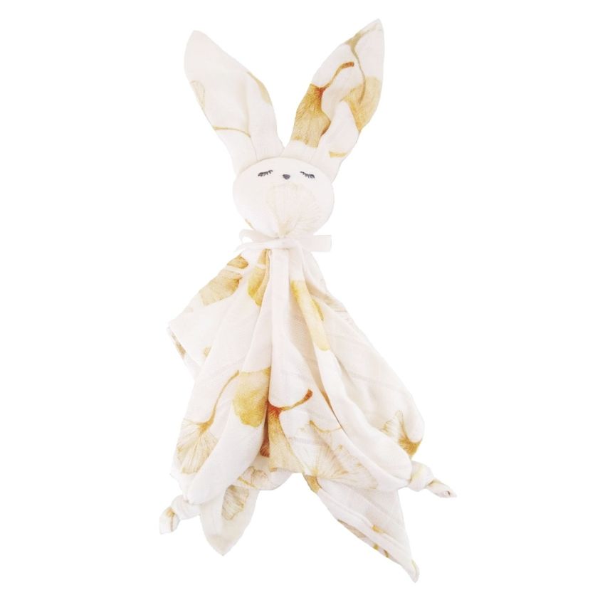 Samiboo - Bambus Muslin Kuschelhäschen Ginko gold