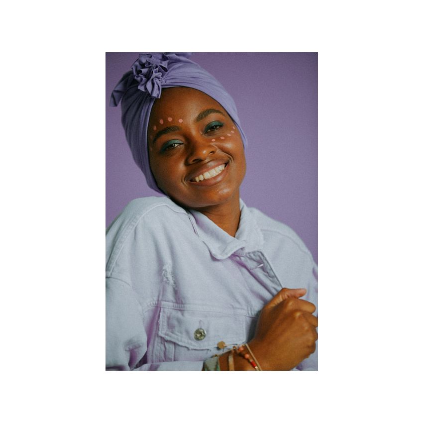 Looks by Luks -  Turban Basic light Petal Purple