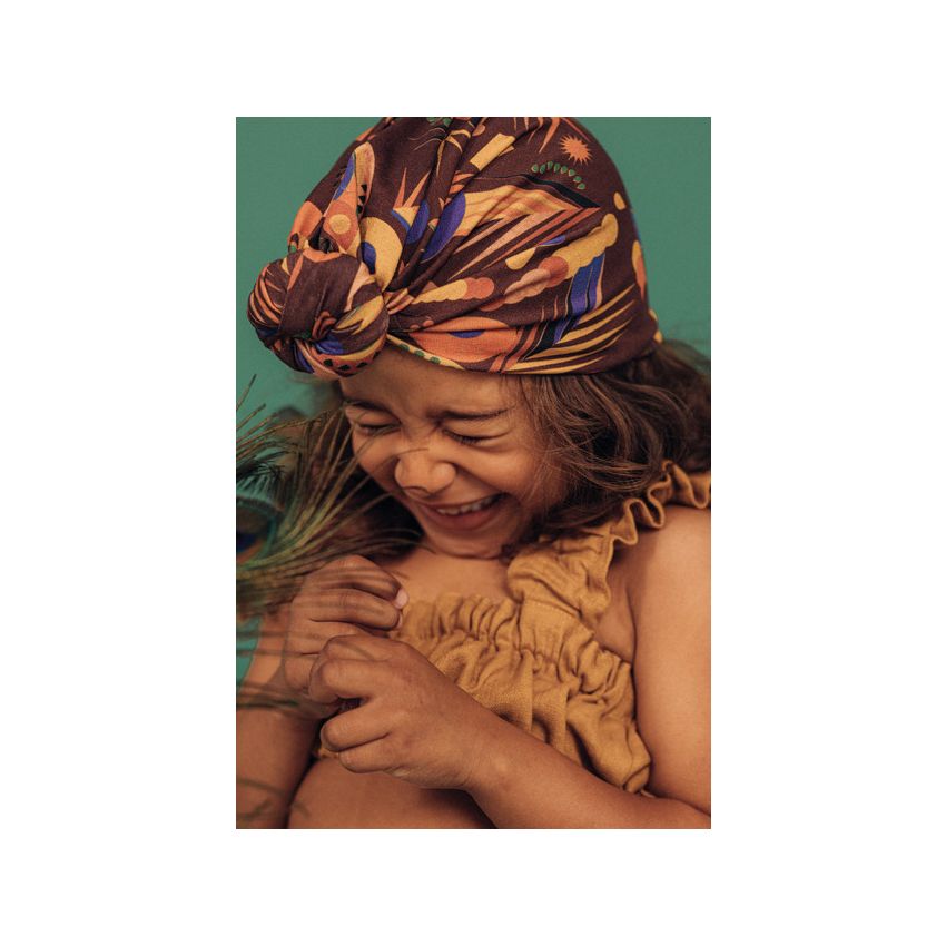 Looks by Luks -  Turban Organic African Clush runder Bun