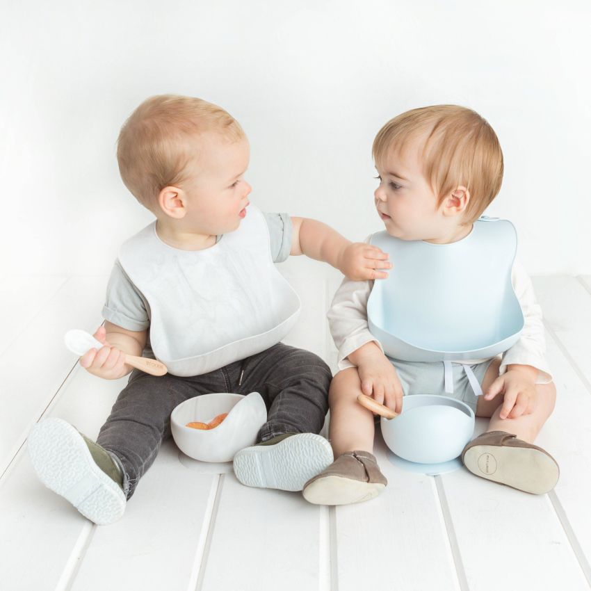 Glitter & Spice - Silikon Saugnapf Schale & Löffel Rust