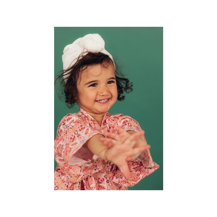 Looks by Luks -  Turban Organic Vanilla runder Bun