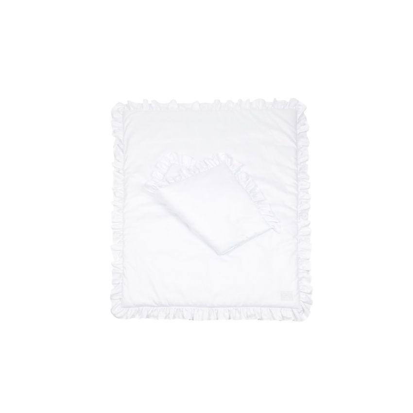 Cotton & Sweets - Bettwäsche Simply Glamour weiss gefüttert 80 x 100cm