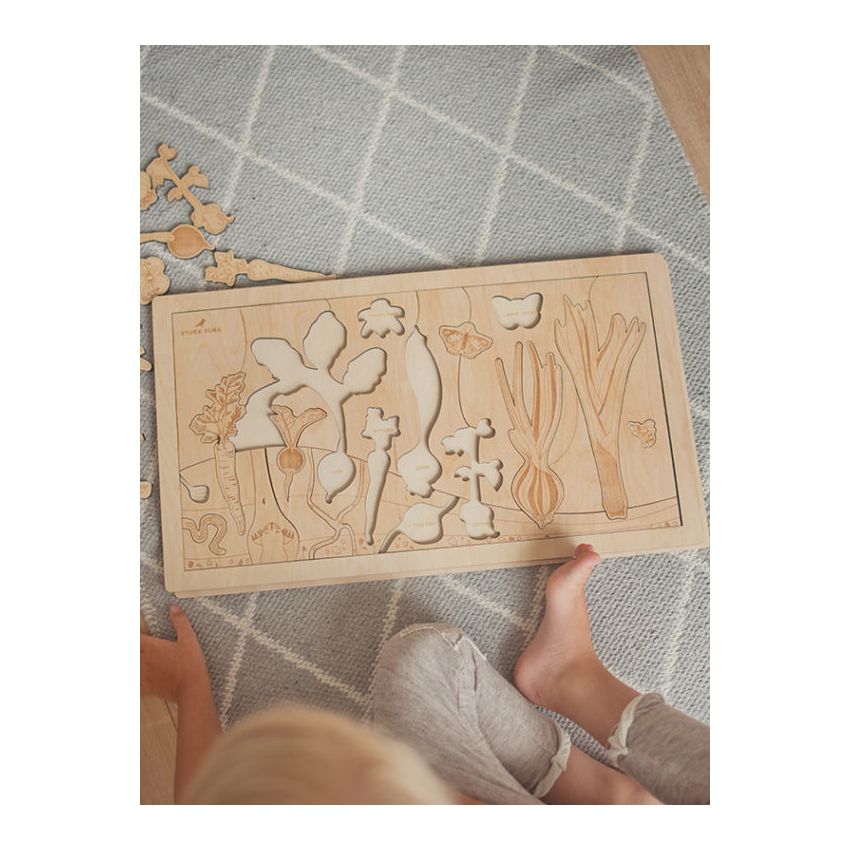 Stuka Puka - Holz Puzzle Karotte im Garten (deutsch)