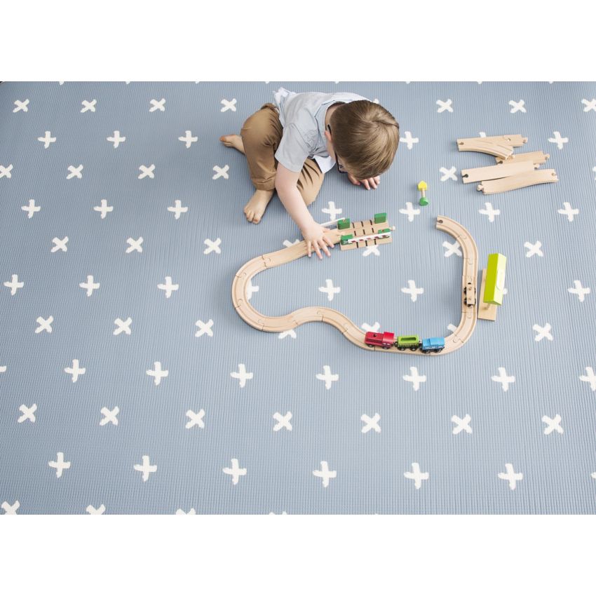 Mikro Australia - Playmat Family Size Grey Crosses
