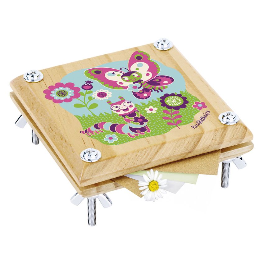 Moses Verlag - Krabbelkäfer kleine Blütenpresse Raupe & Schmetterling