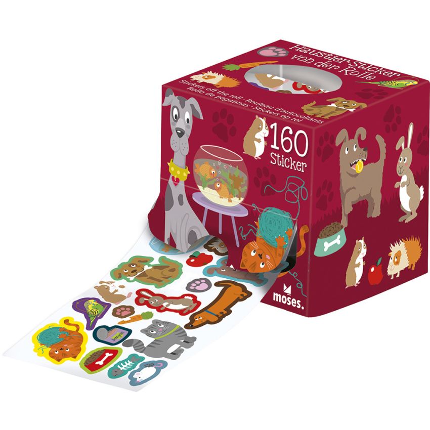 Moses Verlag - Sticker von der Rolle Haustiere