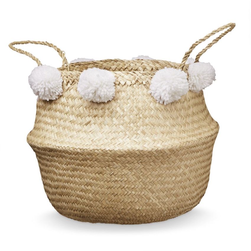 Cam Cam Copenhagen -  Belly Basket Flechtkorb White