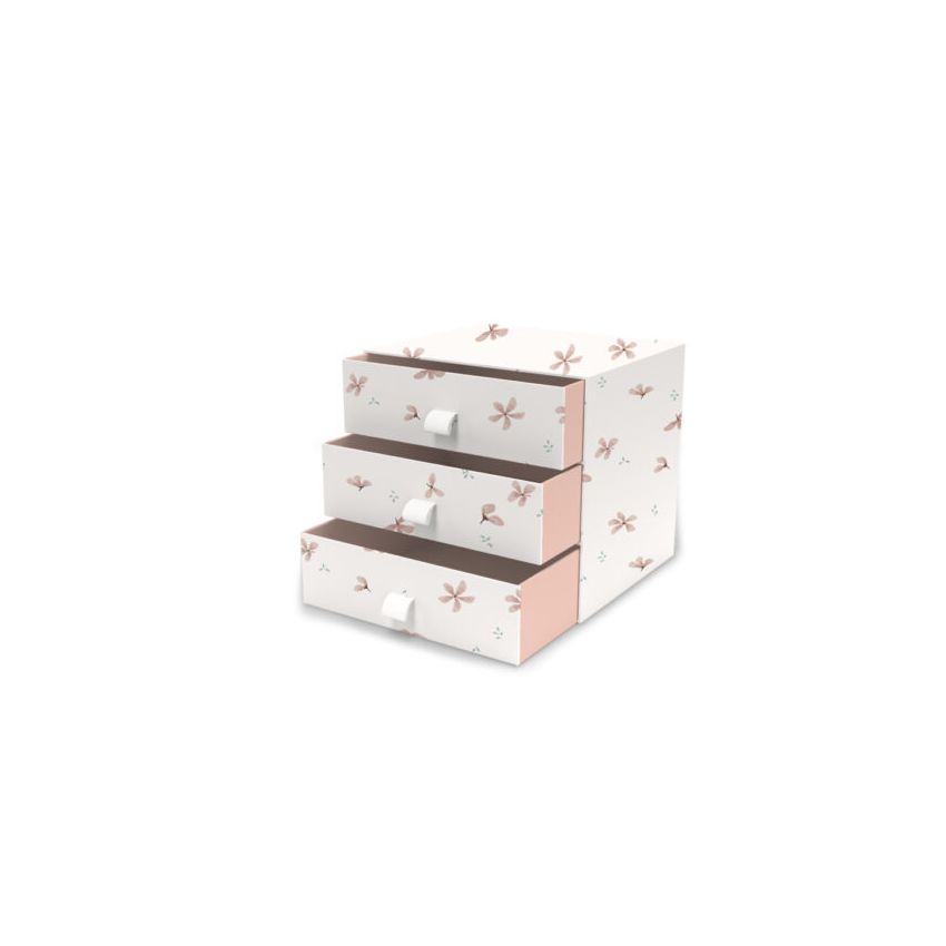 Cam Cam Copenhagen - Schubladenbox Minidresser Windflower Creme