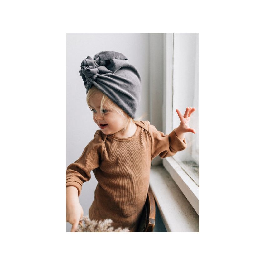 Looks by Luks -  Turban Samt Silver Grey