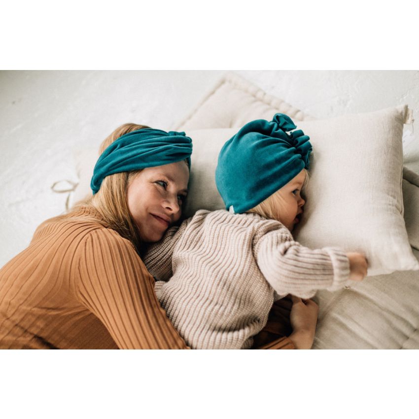 Looks by Luks -  Turban Samt Aqua