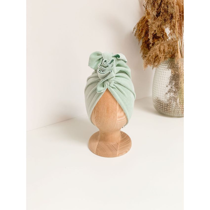 Looks by Luks -  Turban Samt Green Breeze