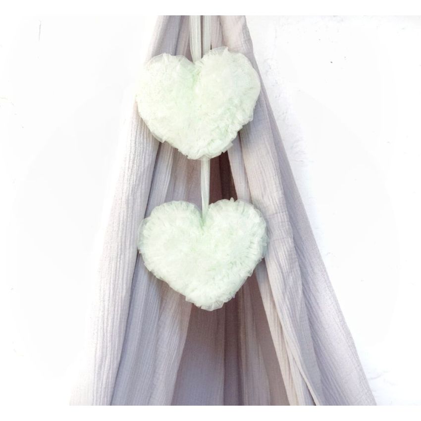 Solo un Sogno - Herz PomPom pastel grün