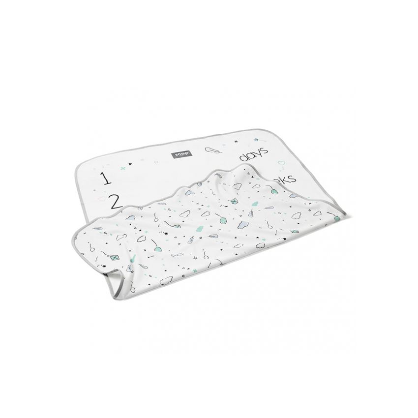 Snap The Moment - Foto Meilenstein Decke Minty White  (deutsche Version)