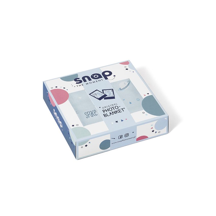 Snap The Moment - Foto Meilenstein Decke Powder Blue  (deutsche Version)