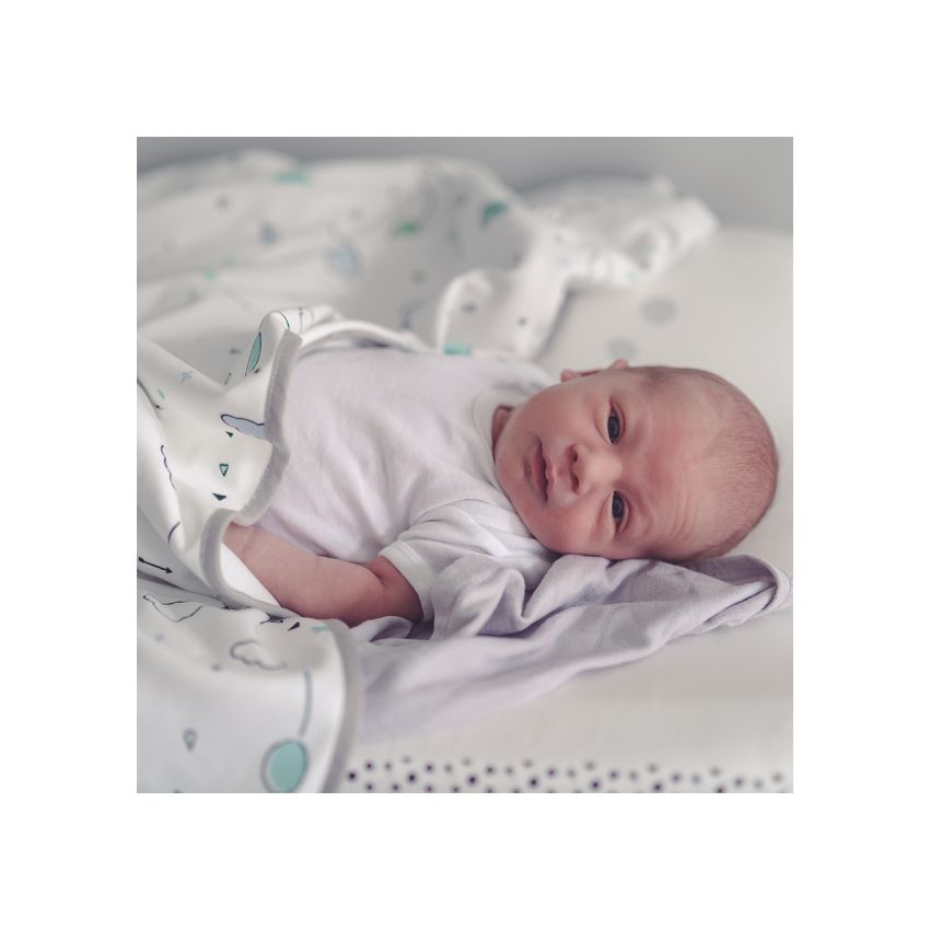 Snap The Moment - Foto Meilenstein Decke Minty White  (deutsche Version)