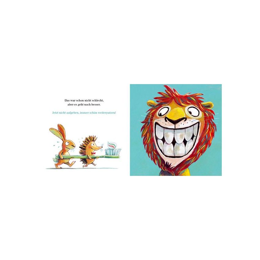 Boje Verlag - Hilf dem Löwen Zähne putzen!