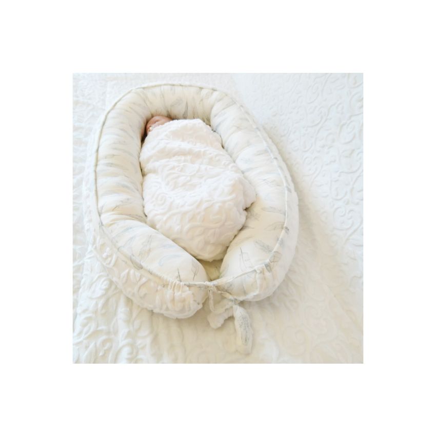 Maylily - Babynest Premium Luxe Heavenly Feathers White