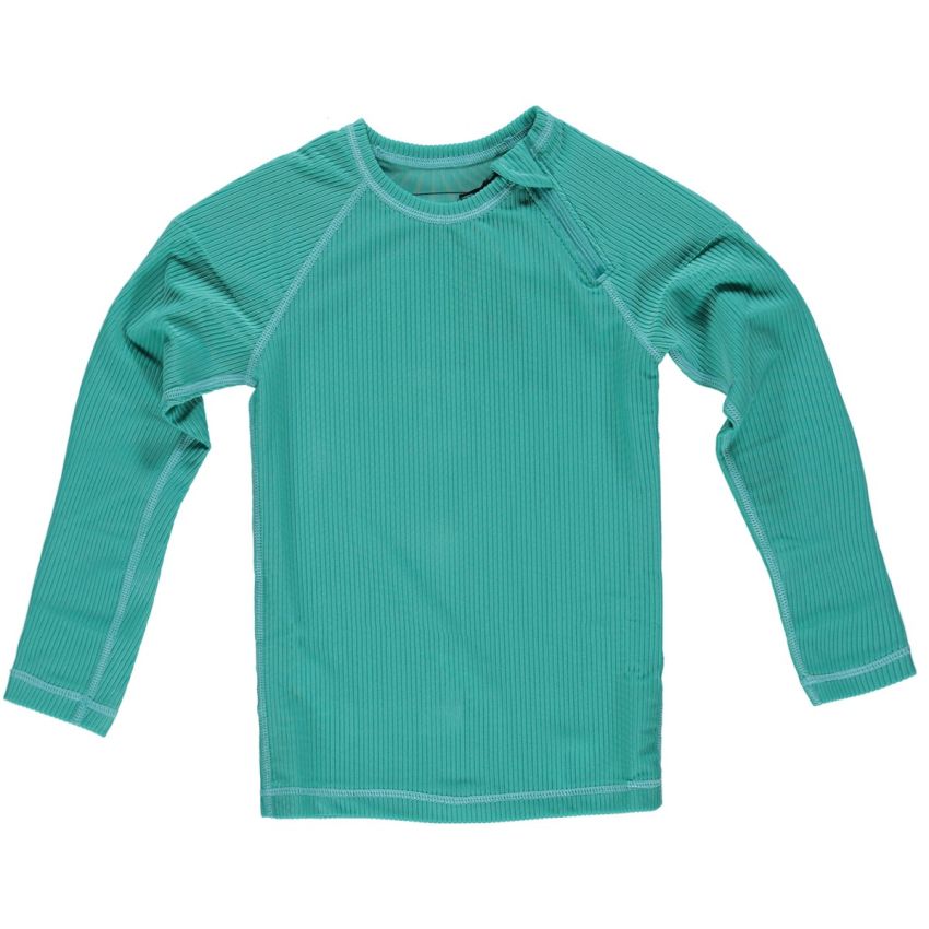 Beach & Bandits - UV Badeshirt Ribbed Lagune Green