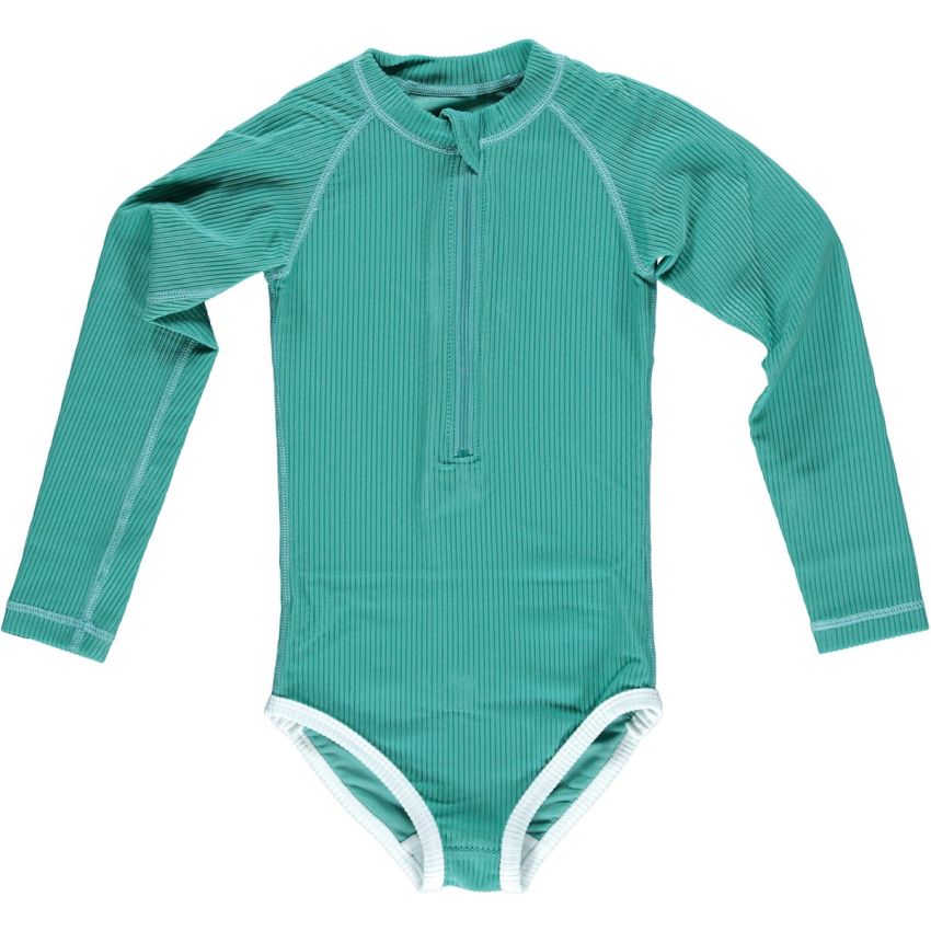Beach & Bandits - UV Badeanzug Ribbed Lagune Green