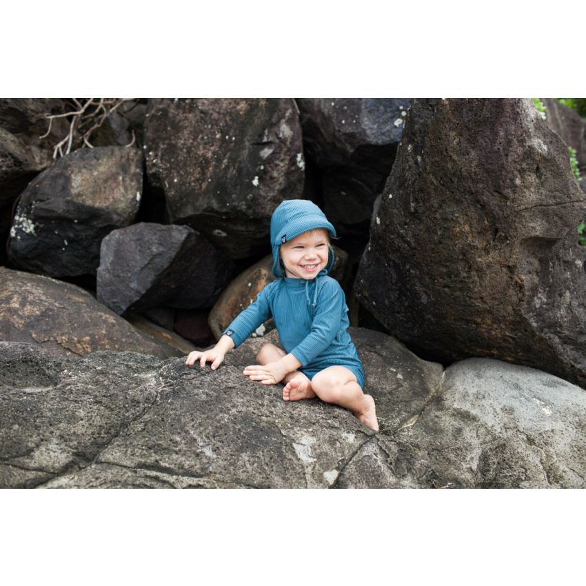 Beach & Bandits - UV Badeoverall Baby Ribbed Ocean