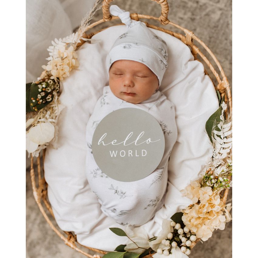 Snuggle Hunny - Silver Gum Snuggle Puck- Sack mit Beanie