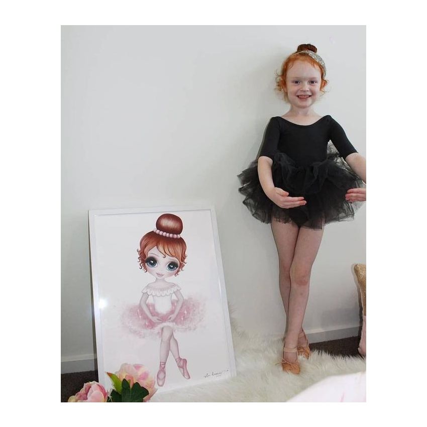 Isla Dream Prints - Poster Ruby Ballerina rot