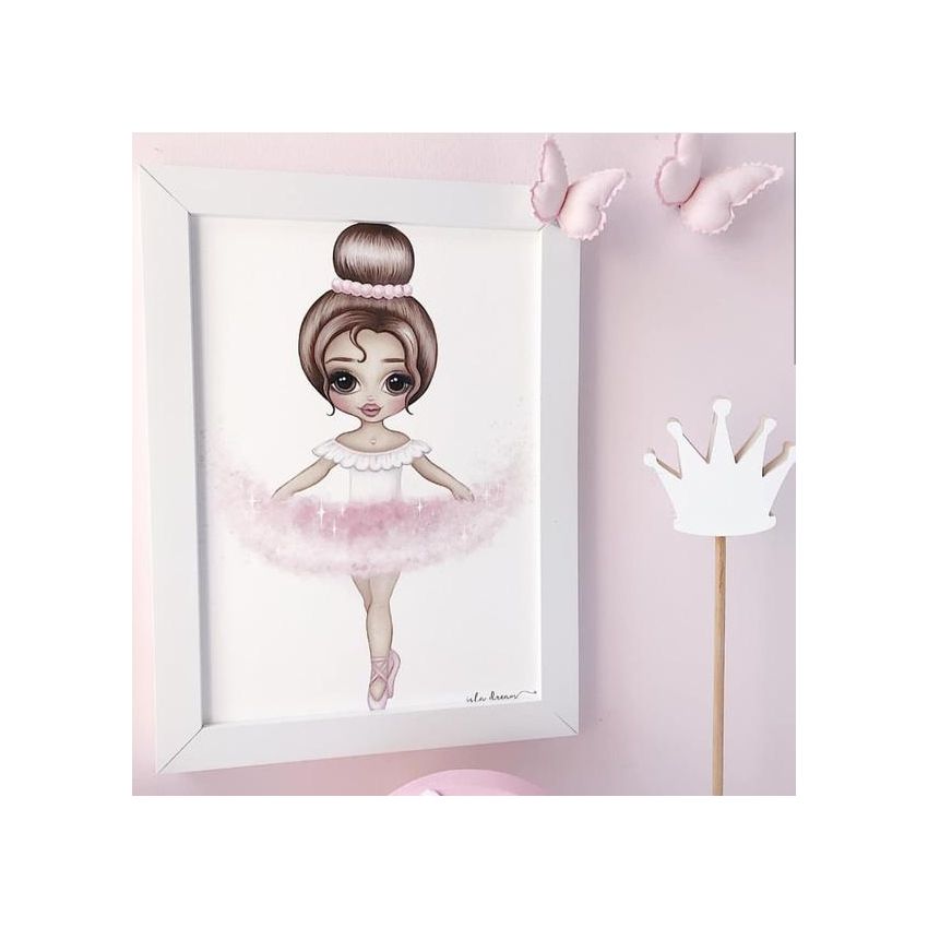 Isla Dream Prints - Poster Ariana Ballerina braun