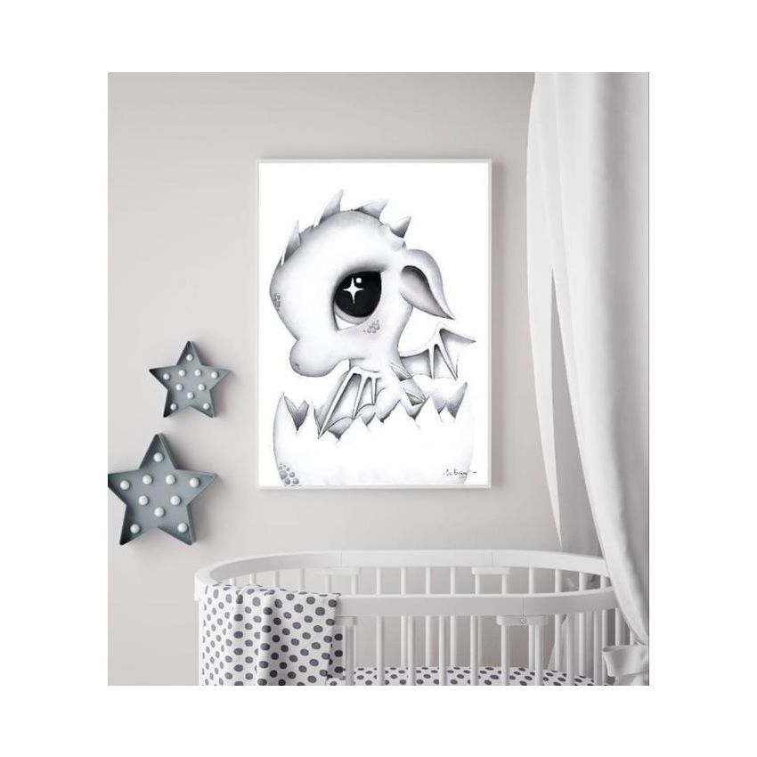 Isla Dream Prints - Poster Dex, der Babydrache
