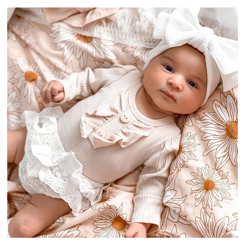 Ziggy Lou - Swaddle Fransendecke Daisy Margarith