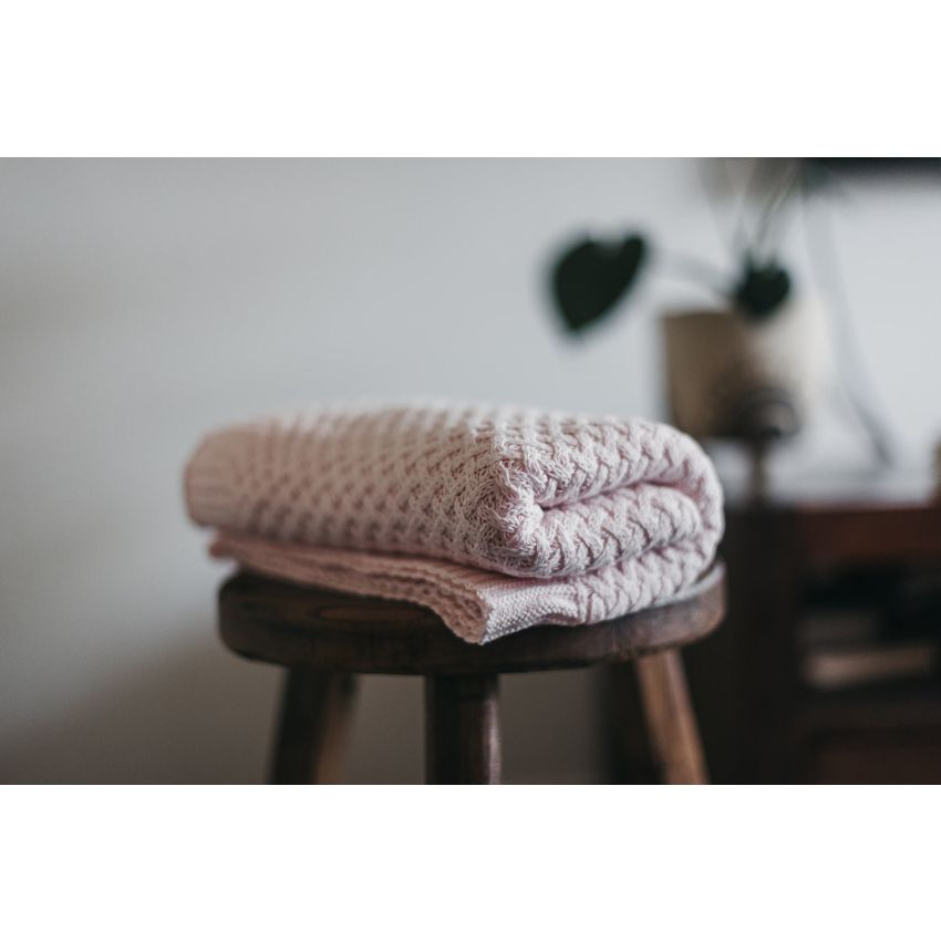 Snuggle Hunny - Diamond Strickdecke hellrosa
