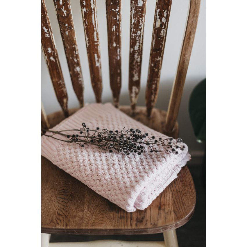 Snuggle Hunny - Diamond Strickdecke hellrosa