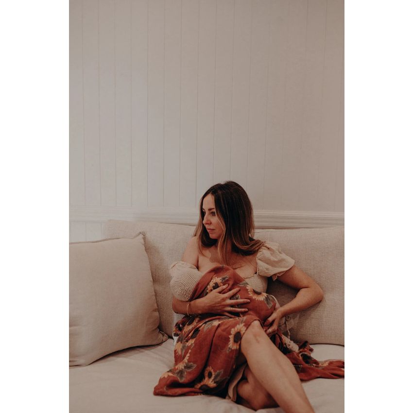 Frankie Lane - Muslin Swaddle Set Sonnenblumen & Terracotta