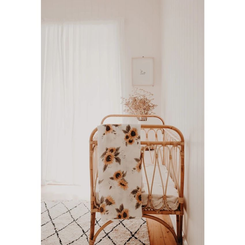 Frankie Lane - Muslin Swaddle Set Sonnenblumen & Terracotta