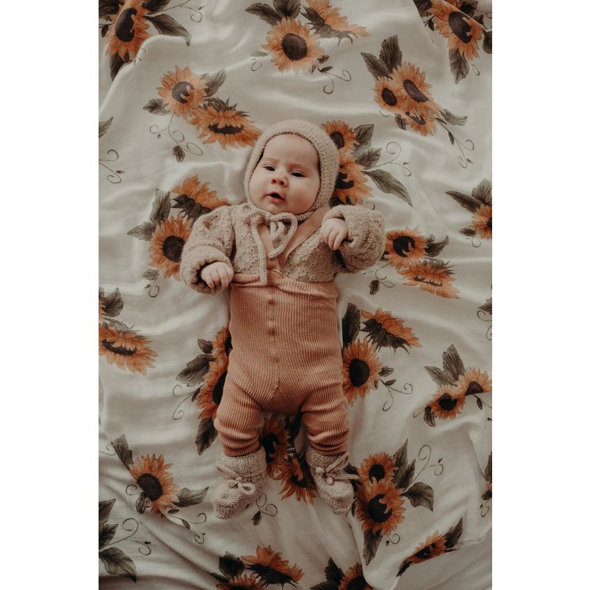 Frankie Lane - Muslin Swaddle Set Sonnenblumen & Terracotta