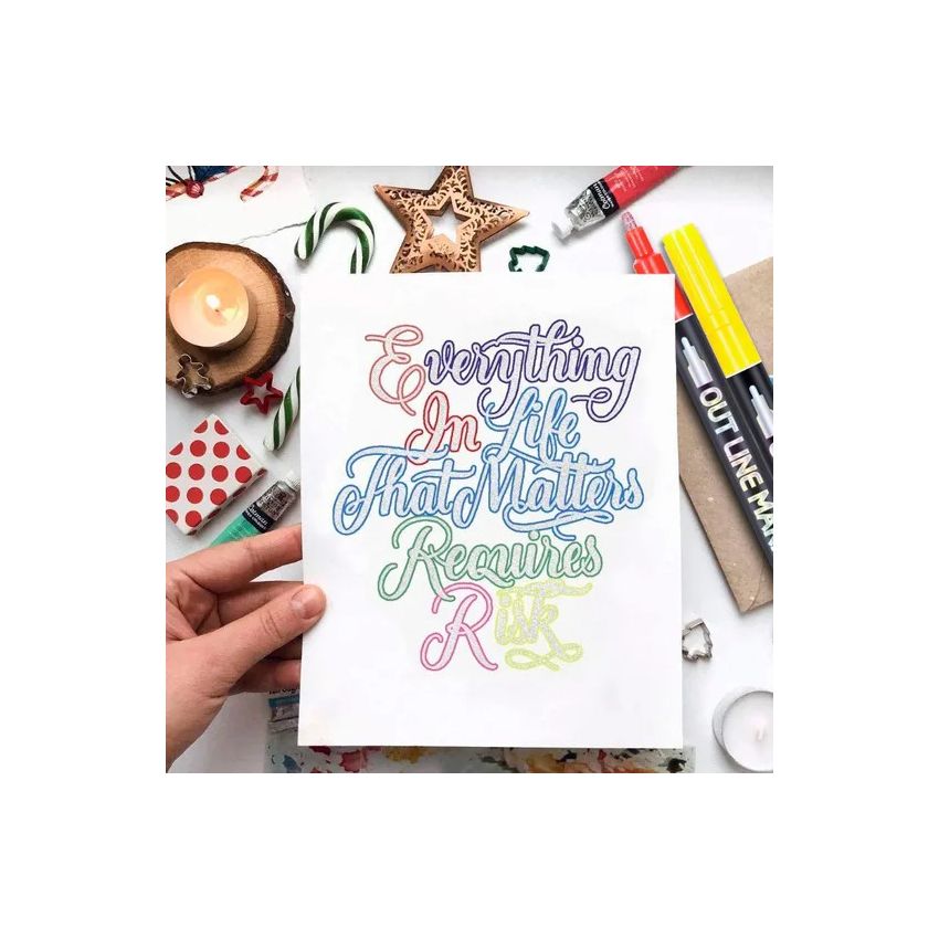 TOPP Verlag - Outline Marker in hochwertigem Metall-Etui