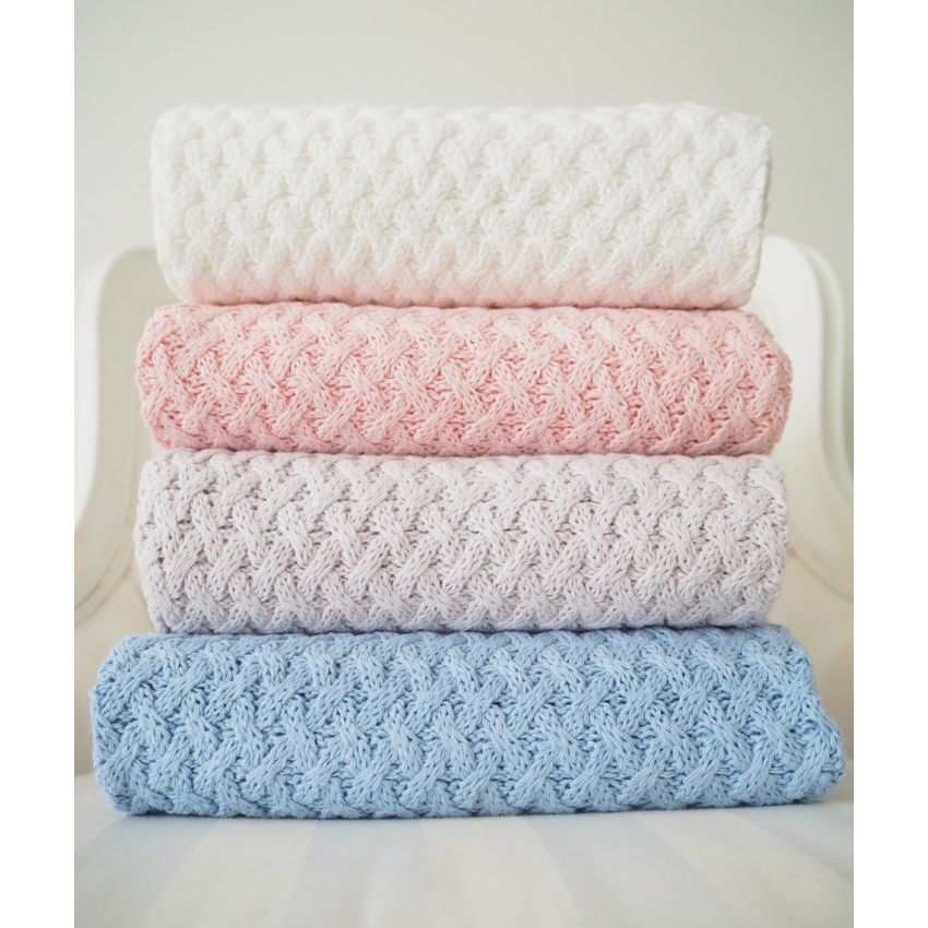 Snuggle Hunny - Diamond Strickdecke Cream