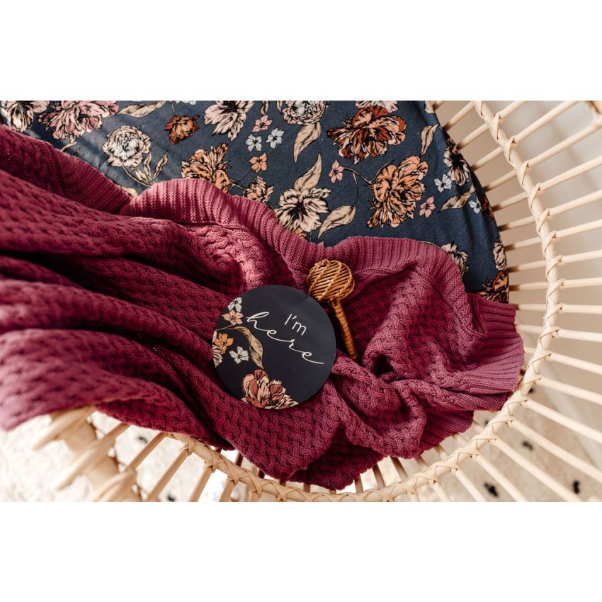 Snuggle Hunny - Diamond Strickdecke Mauve