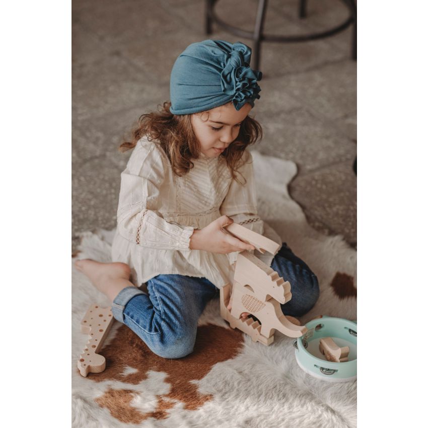 Looks by Luks -  Turban Merino Ash Blue