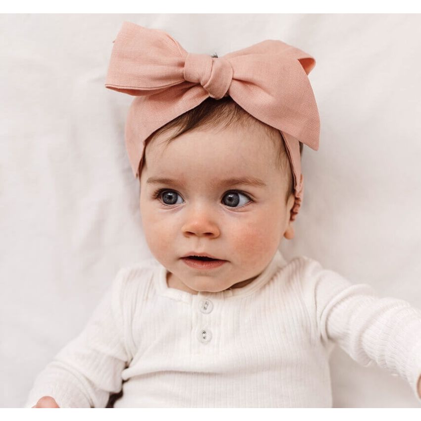 Snuggle Hunny - Leinen Haarband rust