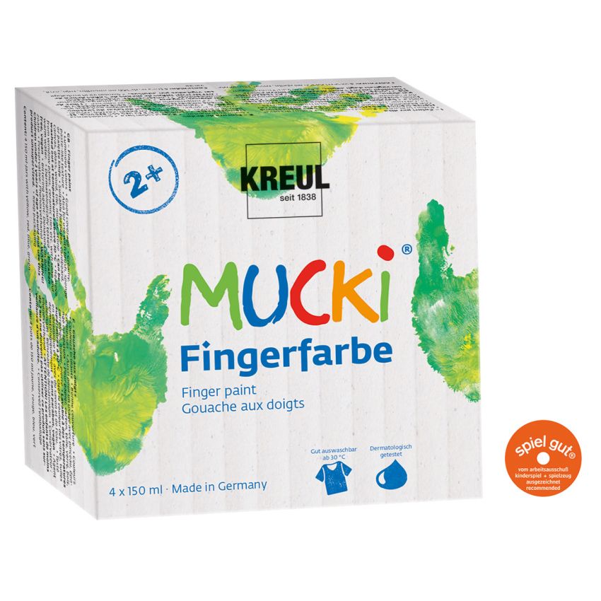 KREUL - MUCKI Fingerfarbe 4er Set 150 ml